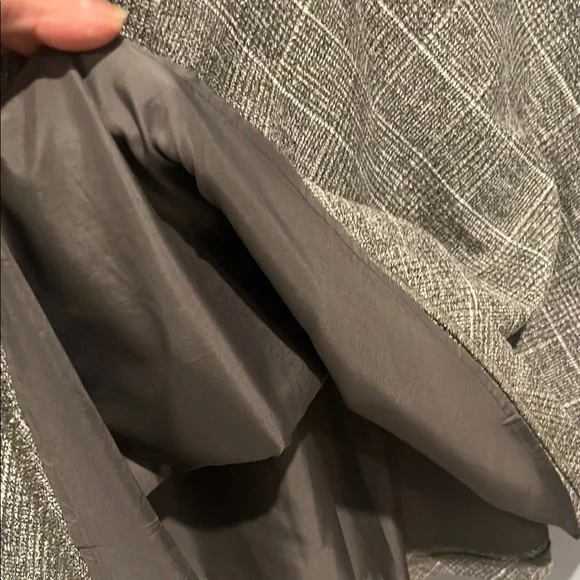 LOFT Plaid A-Line Skirt with Belt - Picture 5 of 10